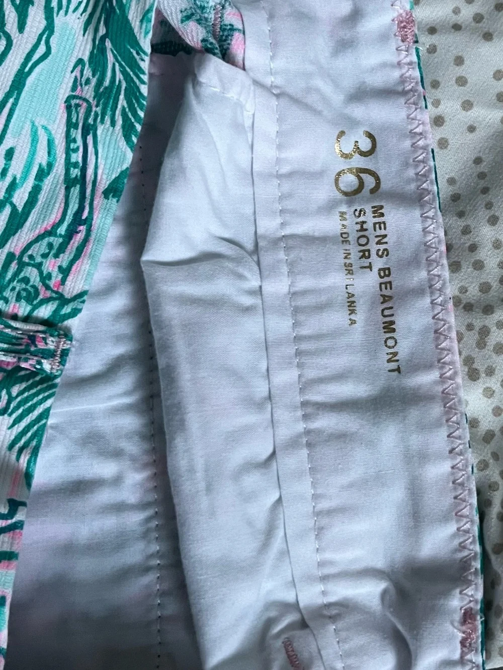 Lilly Pulitzer Pink and Green Printed Men’s Shorts